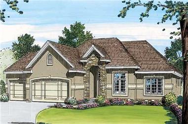 3-Bedroom, 1780 Sq Ft Small House Plans - 100-1018 - Front Exterior