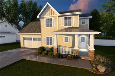 3-Bedroom, 1388 Sq Ft Traditional Home - Plan #100-1085 - Main Exterior