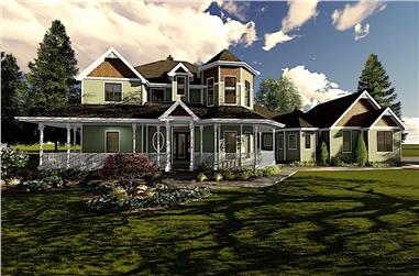 4-Bedroom, 3524 Sq Ft Victorian House - Plan #100-1096 - Front Exterior