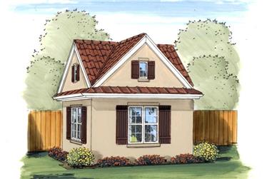 204 Sq Ft Cottage-Style Shed Plan - 100-1187 - Main Exterior
