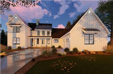 5-Bedroom, 3043 Sq Ft Farmhouse House Plan - 100-1236 - Front Exterior