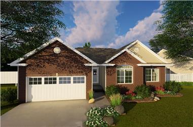 3-Bedroom, 1550 Sq Ft Traditional Home Plan - 100-1255 - Main Exterior