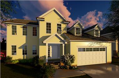 4-Bedroom, 2317 Sq Ft Traditional Home Plan - 100-1269 - Main Exterior