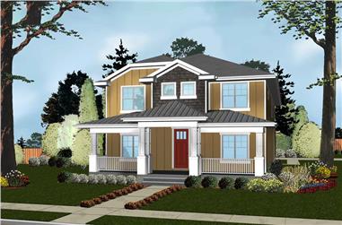 4-Bedroom, 3474 Sq Ft Cottage Home Plan - 100-1287 - Main Exterior