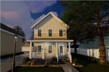 2-Bedroom, 1228 Sq Ft Traditional Home Plan - 100-1292 - Main Exterior