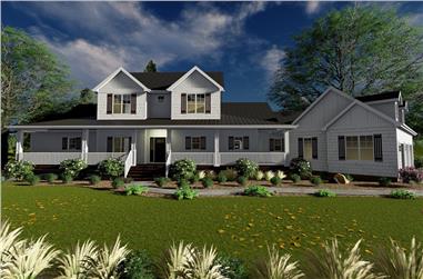 4-Bedroom, 2904 Sq Ft Farmhouse House Plan - 100-1318 - Front Exterior