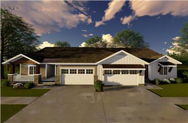 3-Bedroom, 1631 Sq Ft Farmhouse House Plan - 100-1319 - Front Exterior