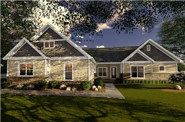 2-Bedroom, 1996 Sq Ft Cottage Home Plan - 100-1320 - Main Exterior