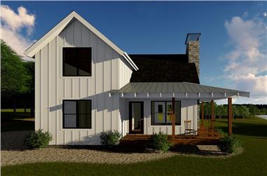 1-Bedroom, 989 Sq Ft Farmhouse Home Plan - 100-1344 - Main Exterior