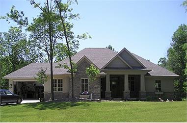4-Bedroom, 3796 Sq Ft Country Home Plan - 101-1008 - Main Exterior