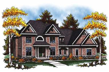 4-Bedroom, 4422 Sq Ft Country Home Plan - 101-1029 - Main Exterior