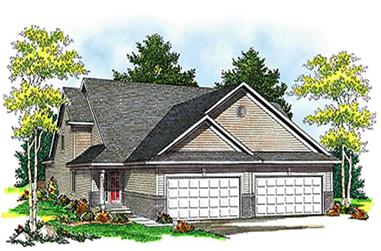 3-Bedroom, 3568 Sq Ft Multi-Unit House Plan - 101-1041 - Front Exterior