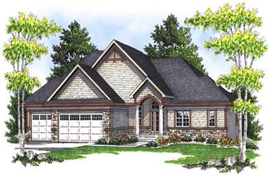 2-Bedroom, 1961 Sq Ft Ranch Home Plan - 101-1178 - Main Exterior