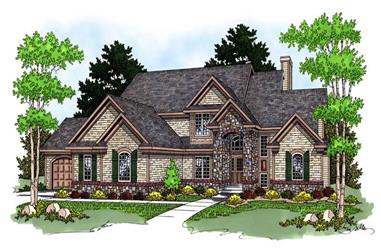 3-Bedroom, 2677 Sq Ft Country Home Plan - 101-1234 - Main Exterior
