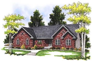 4-Bedroom, 2590 Sq Ft Ranch House Plan - 101-1601 - Front Exterior