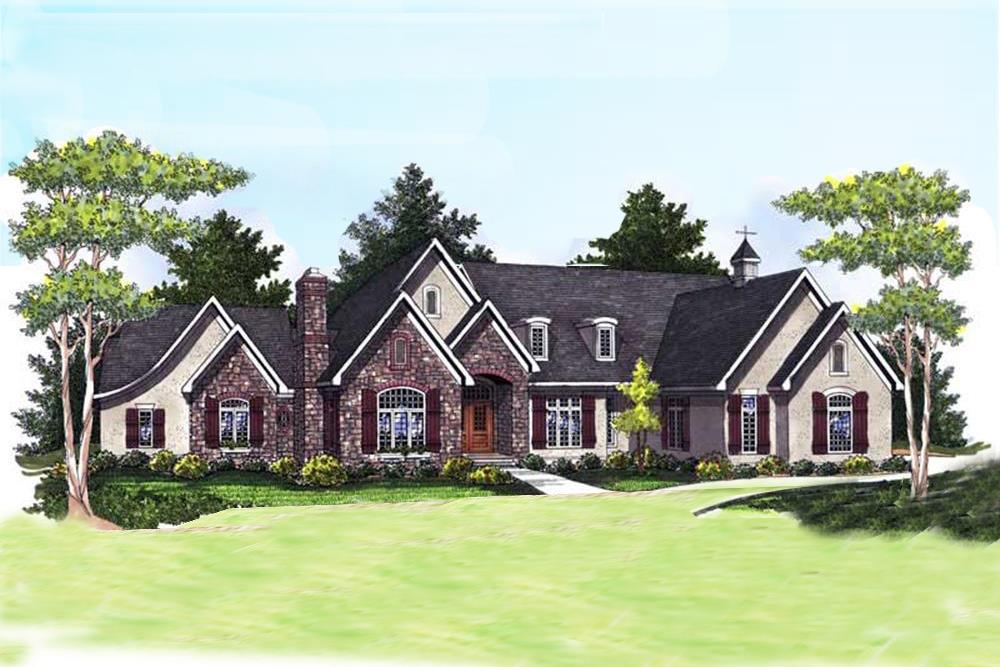 Traditional style Ranch home plan (ThePlanCollection: House Plan #101-1671)