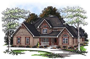 4-Bedroom, 3230 Sq Ft Cape Cod House Plan - 101-1790 - Front Exterior