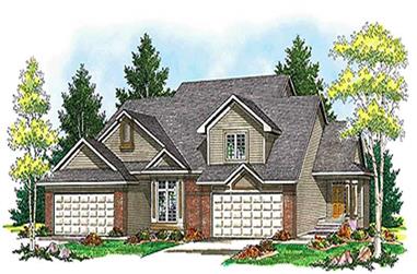 2-Bedroom, 3017 Sq Ft Multi-Unit House Plan - 101-1817 - Front Exterior