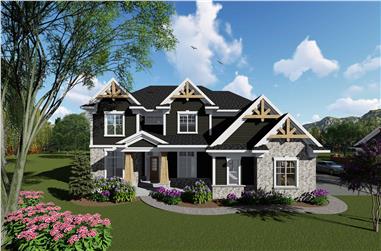 4-Bedroom, 3388 Sq Ft Farmhouse House Plan - 101-1958 - Front Exterior