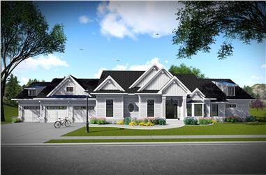 3-Bedroom, 2784 Sq Ft Southern Home Plan - 101-1980 - Main Exterior
