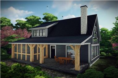1-Bedroom, 1252 Sq Ft Farmhouse House Plan - 101-1986 - Front Exterior