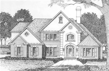 4-Bedroom, 3140 Sq Ft Contemporary Home Plan - 102-1019 - Main Exterior