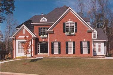 4-Bedroom, 3154 Sq Ft Colonial Home Plan - 102-1064 - Main Exterior