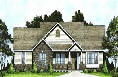 2-Bedroom, 1111 Sq Ft Small House Plans - 103-1001 - Front Exterior