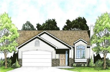 2-Bedroom, 980 Sq Ft Transitional Home - Plan #103-1116 - Main Exterior