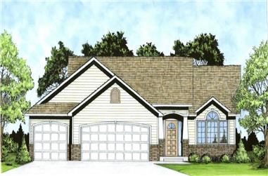 3-Bedroom, 1206 Sq Ft Traditional Home - Plan #103-1122 - Main Exterior