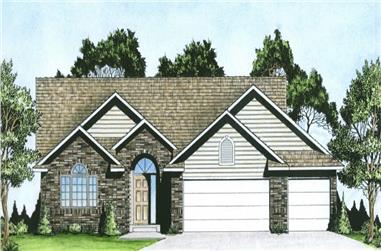 3-Bedroom, 1476 Sq Ft Traditional House - Plan #103-1145 - Front Exterior