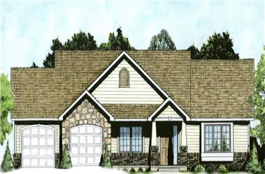 3-Bedroom, 1484 Sq Ft Country House - Plan #103-1146 - Front Exterior