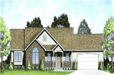 3-Bedroom, 1612 Sq Ft Country Ranch Home - Plan #103-1157 - Main Exterior