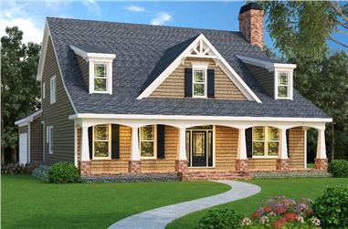 5-Bedroom, 3525 Sq Ft Cape Cod House Plan - 104-1084 - Front Exterior