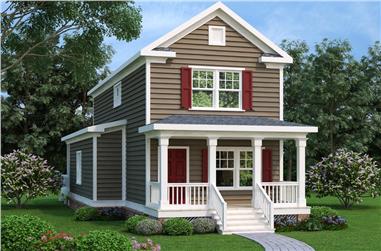 3-Bedroom, 1400 Sq Ft Traditional House - Plan #104-1148 - Front Exterior