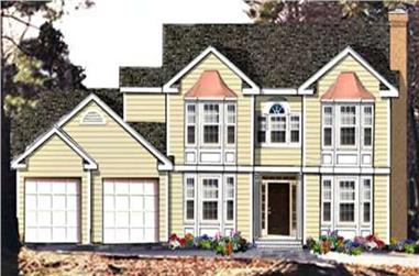 4-Bedroom, 2334 Sq Ft Traditional Home Plan - 105-1007 - Main Exterior