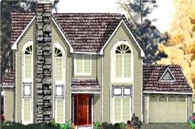 5-Bedroom, 2443 Sq Ft Traditional House Plan - 105-1014 - Front Exterior