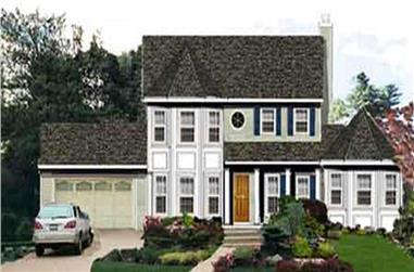 5-Bedroom, 2433 Sq Ft Country Home Plan - 105-1069 - Main Exterior