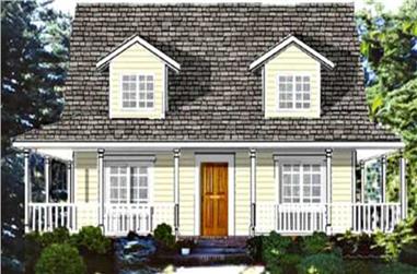 4-Bedroom, 1758 Sq Ft Country House Plan - 105-1072 - Front Exterior