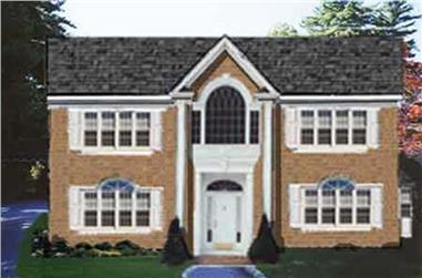 4-Bedroom, 3114 Sq Ft Colonial House Plan - 105-1078 - Front Exterior