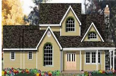 4-Bedroom, 2473 Sq Ft Country Home Plan - 105-1080 - Main Exterior