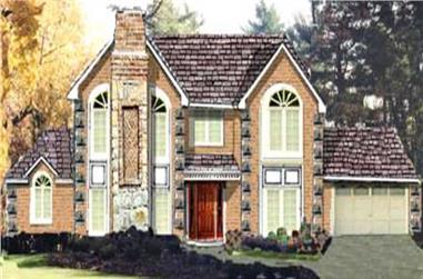 5-Bedroom, 2411 Sq Ft Traditional Home Plan - 105-1094 - Main Exterior