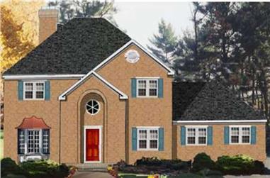 4-Bedroom, 2418 Sq Ft Traditional Home Plan - 105-1095 - Main Exterior