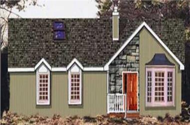 3-Bedroom, 1677 Sq Ft Country Home Plan - 105-1098 - Main Exterior