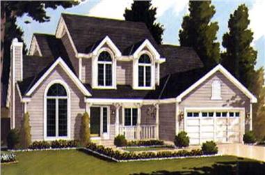 5-Bedroom, 2368 Sq Ft Country House Plan - 105-1105 - Front Exterior