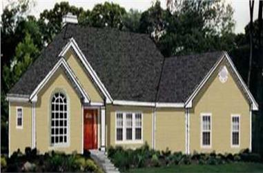 3-Bedroom, 2002 Sq Ft Ranch House Plan - 105-1117 - Front Exterior