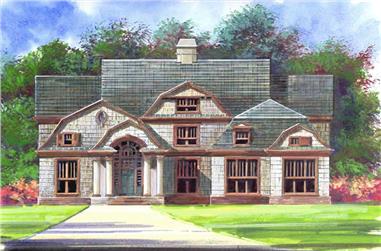 5-Bedroom, 3254 Sq Ft Arts and Crafts House Plan - 106-1017 - Front Exterior