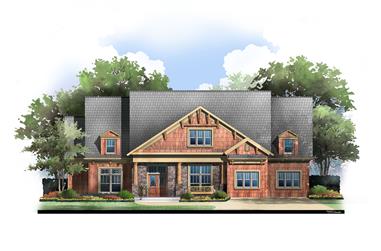 4-Bedroom, 3432 Sq Ft Luxury House Plan - 106-1043 - Front Exterior