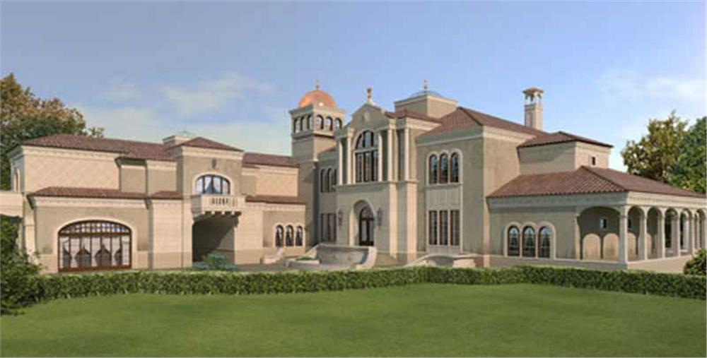 Color Rendering for Luxury Home Plans.