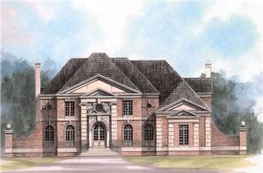 4-Bedroom, 4390 Sq Ft Colonial House Plan - 106-1080 - Front Exterior